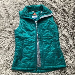 Columbia SMALL OMNI Mighty- Lite Teal Quilted Vest Insulated